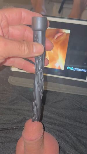 Urethral Sounding Cock Masturbating NSFW