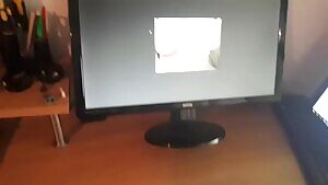 Erupting over my monitor