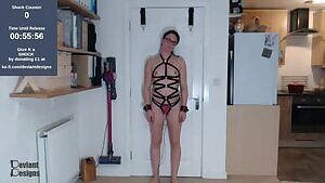 Her expression during the first shock is awesome