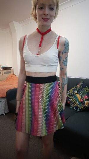 British Babes Flashing OnlyFans Panties Skirt