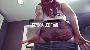 Redhead BBW MILF Kendra Lee Ryan Strips Her Clothes Off