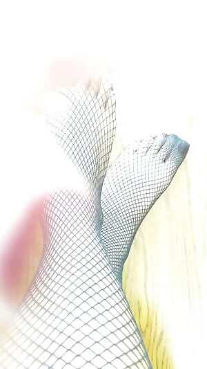 Summer is over & Daddy's wife comes home next week , but he got me new nails & fish nets to help get me back on my knees -- I mean feet!