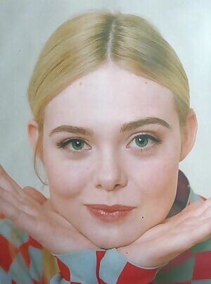 Cumming all over Elle Fanning's face