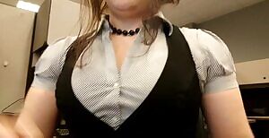 Feeling perky this morning! Someone bend me over my desk please!