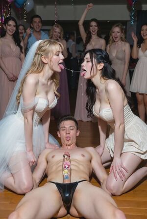 Cumkiss Ai Generated Bachelorette Bride Cumswap