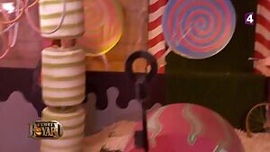 Delphine Wespiser in game show 'Fort Boyard'