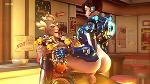 Tracer riding Junkrat
