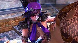 Morrigan Blowjob