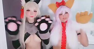 Jajutsu And Katyuska Having Fun Before Battle