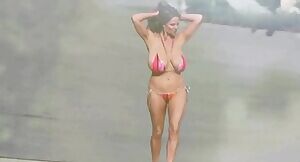 Kelly Madison Bikini Walk