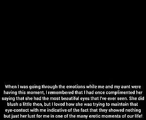 - My aunt has beautiful eyes!