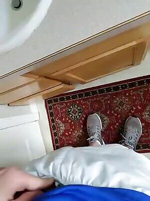 Pulling it out of my shorts