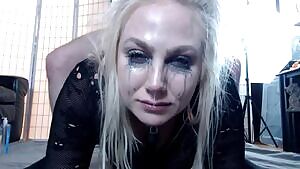 Crying and collared .