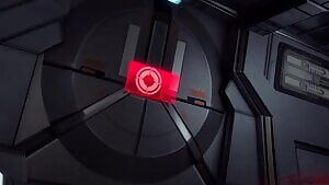 Liara in the cockpit