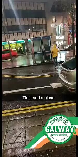 Public sex in a Phone Booth. Always classy