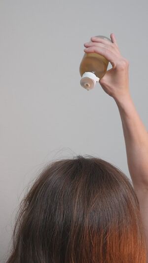 Long Hair Oil Oiled Solo Tease