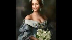 The most expensive painting in the world, the background colors do not belong to any color palette.