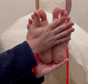 Feet Tickling Amateur Bride Foot Soles