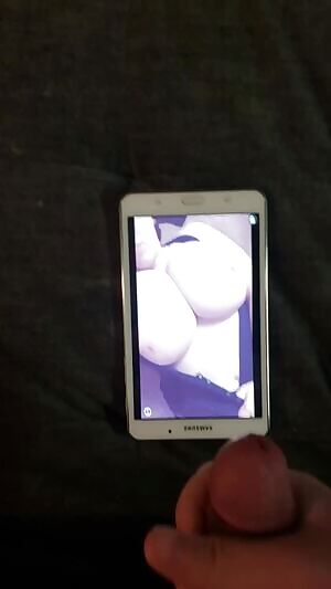 A load for her huge fucking tits