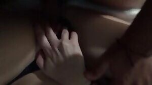 I cum so hard when he fucks me like this :) ... sorry for the lighting, just getting started here !
