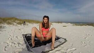 A day out at the beach for Mya Lennon