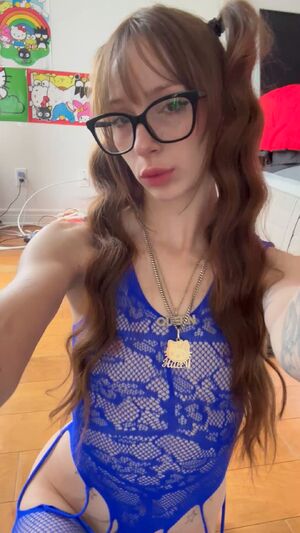 Skinny Girls Cute Fansly Fishnet Glasses