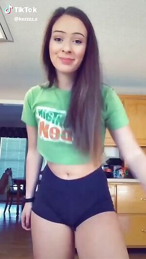 Spandex shorts booty