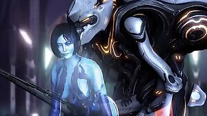 Cortana and Promethean Knight - My first animation