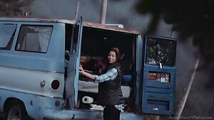 Alexis Fawx takes student camping