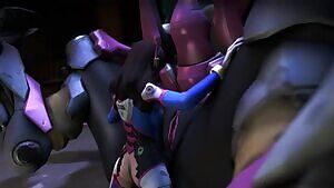 D.va fucking her mech