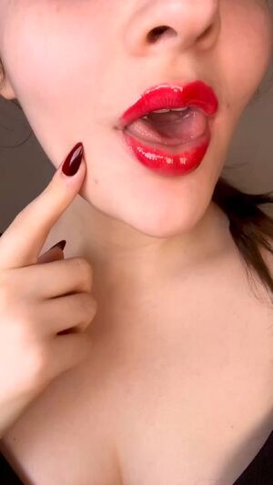 Giantess IRL Drool Drooling Long Tongue