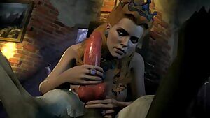 Anna Henrietta pleasing a doggy