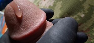 Amateur Cock Cum Fetish Latex Gloves
