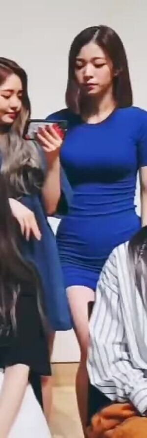 tight blue outfit