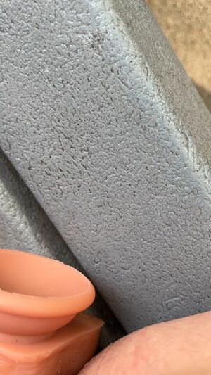 BBW Dildo Amateur Masturbating Outdoor Pussy