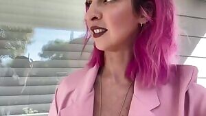 Gabbie Hanna - Homemade Duct Tape Bra barely holding up her Big Fat Knockers