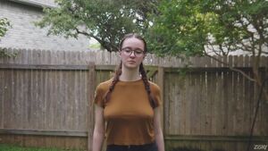 Slow Motion Bouncing Braless Hazel Moore