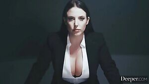 Keep staring at Angela White’s tits