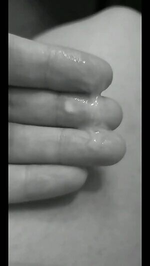 When you're being teased and go to check how wet you are