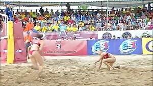 Maria Bocharova Russian beach volleyball player