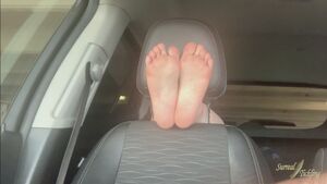 Feet Tickling Amateur Car Couple Foot