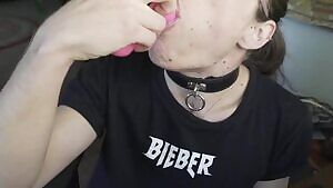 Practicing for a real cock 🙏