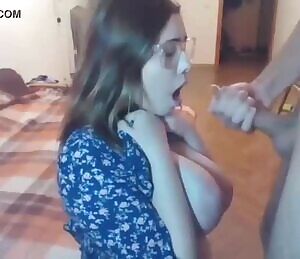 Glasses, Big Boobs and Facial