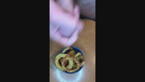 Food Fetish Circumcised Cum Male Masturbation