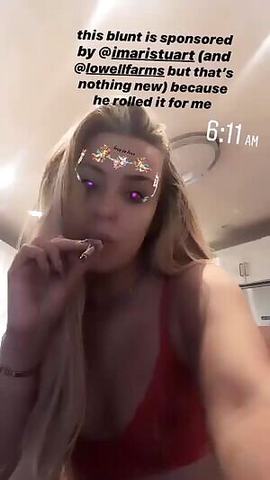 Tana Mongeau red see through bra