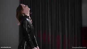 Maria Pie in Latex Strapon Cums Full Video