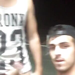 Sucking huge jock cock