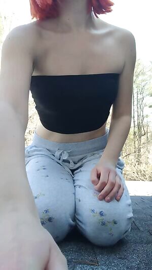 irst outdoor flash 🍃 didn't get caught! 🤭