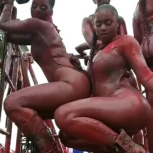 Covered in paint - getting down and dirty