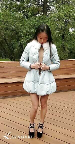 Just little me inside my puffy jacket!